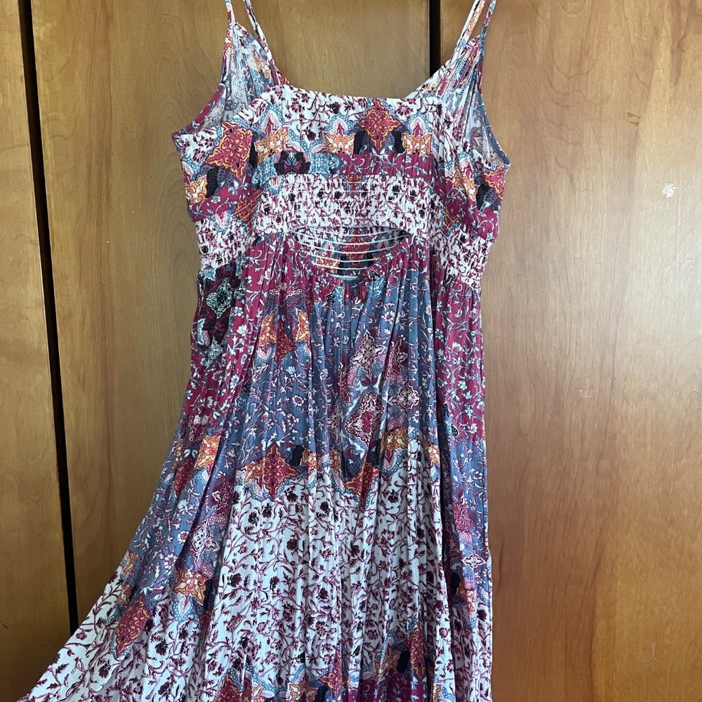 Long Boho printed maxi dress - Picture 3 of 4